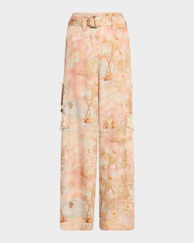 Zimmermann Illuminate Printed Cargo Pants