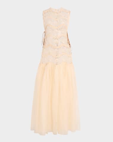 Zimmermann Illuminate Macrame Maxi Dress