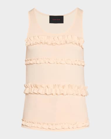Simone Rocha Men's Ruffle Frill Tank Top