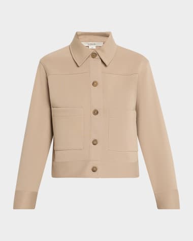 Vince Cropped Patch Pocket Jacket