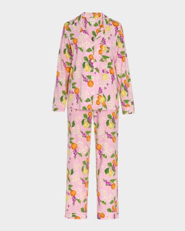 BedHead Pajamas Fruit-Print Organic Cotton Jersey Pajama Set