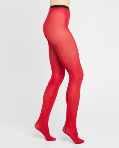 Valentino Garavani Back Stripe Tights