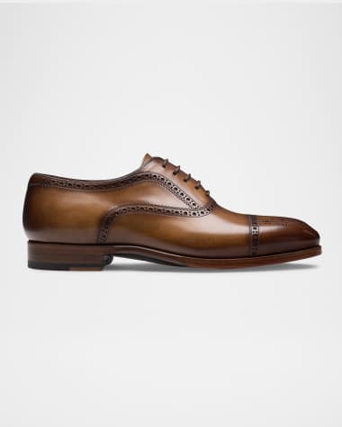 Magnanni Men's Lincoln Brogue Leather Oxfords