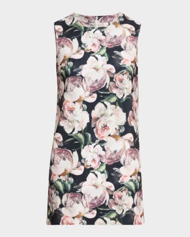 Norma Kamali Peony Sleeveless Mini Dress