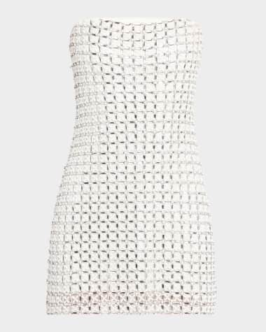 Ramy Brook Harper Beaded Strapless Mini Dress