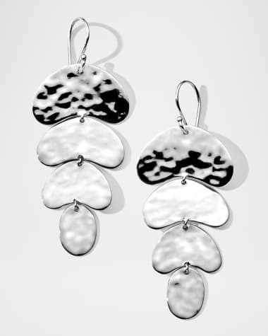 Ippolita 925 Classico Crinkle Organic Shape 4-Tier Earrings