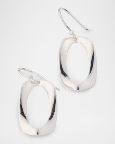 Ippolita 925 Classico Small Rounded Rectangle Wavy Frame Earrings
