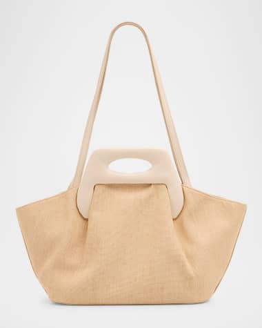 THEMOIRE Dhea Vegan Fabric Top-Handle Bag