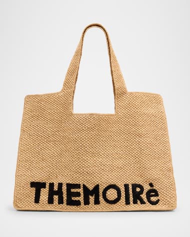 THEMOIRE Morea Raffia Vegan Fabric Shoulder Bag