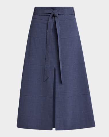 Tanya Taylor Hudson A-Line Midi Skirt