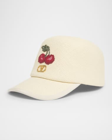 Valentino Garavani Cherry V-Logo Baseball Cap