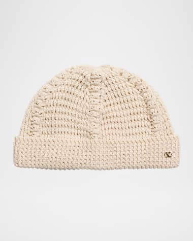 Valentino Garavani V-Logo Knitted Beanie