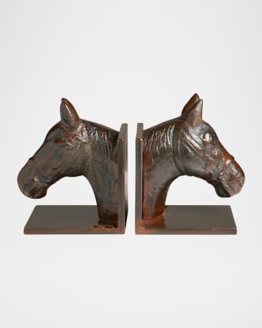 Jan Barboglio Triple Corona Book Ends, Set of 2