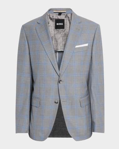 BOSS Men's Hutson Wool Plaid Sport Coat