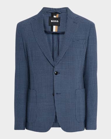 BOSS Men's Hanry Houndstooth Plaid Sport Coat