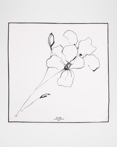 Loro Piana Linea Del Fiore Di Lino Silk Scarf