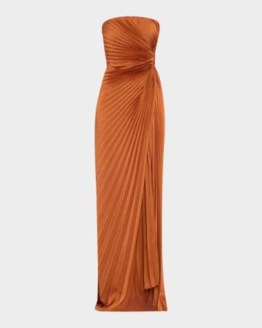 A.L.C. Layla Pleated Strapless Gown