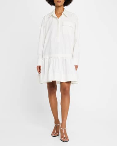 V-Neck Hardware One-Piece Swimsuit