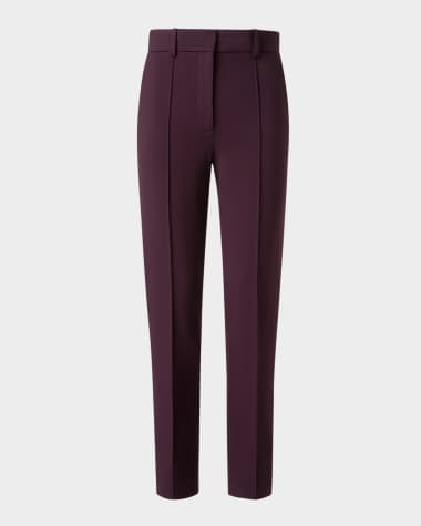 Akris punto Tapered Signature Jersey Cropped Pants