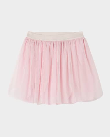 Stella McCartney Kids Girl's Short Glittery Tulle Skirt, Size 4-10