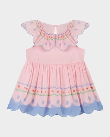 Stella McCartney Kids Girl's Ruffle Butterfly Georgette Dress, Size 12M-36M