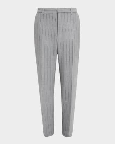 BOSS Men's Perin Stripe Flat-Front Trousers