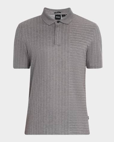 BOSS Men's Pack Dual Pinstripe Polo Shirt