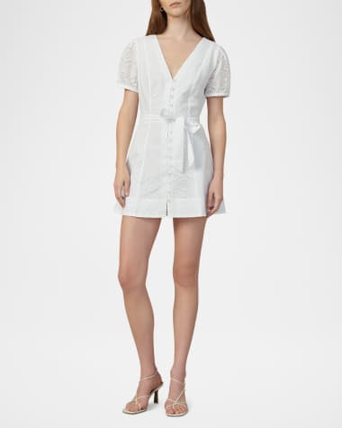 V-Neck Hardware One-Piece Swimsuit