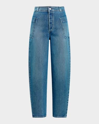 Joe's Jeans The Phoebe Patch Pocket Barrel-Leg Jeans
