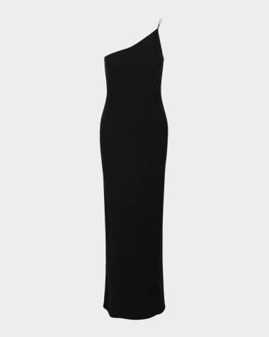 STAUD Elodie Asymmetric Maxi Dress