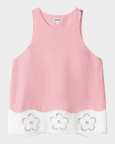 STAUD Mika Linen Top