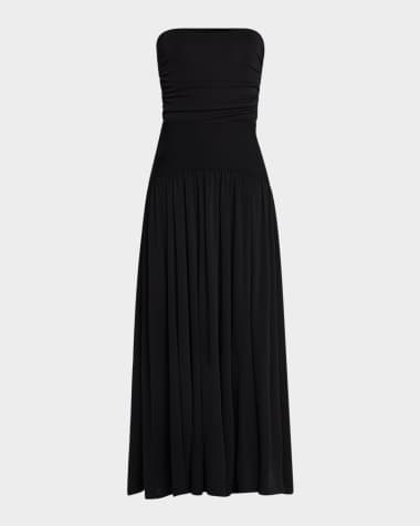 STAUD Mariana Strapless Maxi Dress