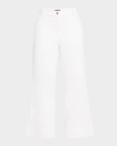 Eileen Fisher Petite Garment-Dyed Stretch Denim Crop Pants
