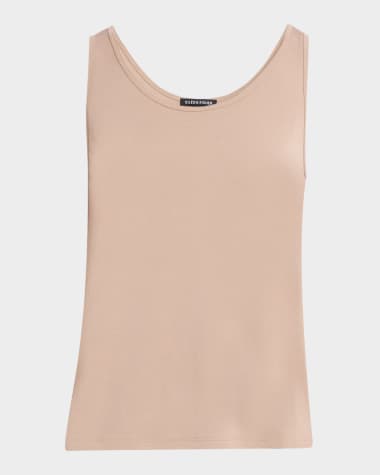 Eileen Fisher Scoop-Neck Stretch Silk Jersey Tank