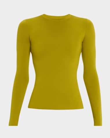 Michael Kors Collection Super Cashmere Long-Sleeve T-Shirt