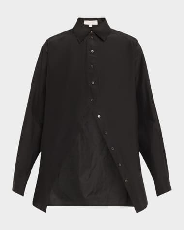 Michael Kors Collection Portrait Collar Button Down Shirt