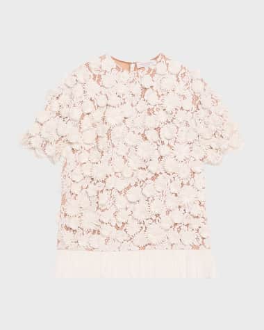 Michael Kors Collection Raffia Hand Embroidery Tunic