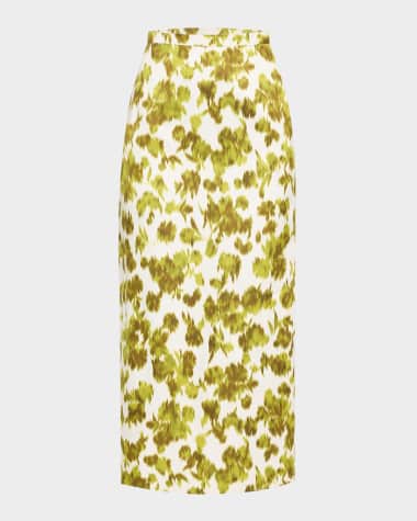 Michael Kors Collection Floral Pencil Skirt