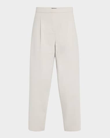 Eileen Fisher Cropped Lightweight Ponte Lantern Pants