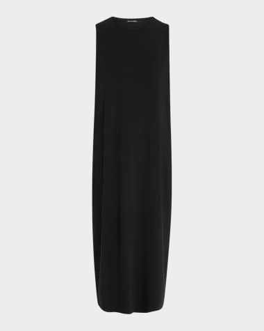 Eileen Fisher Sleeveless Jersey Midi Shift Dress