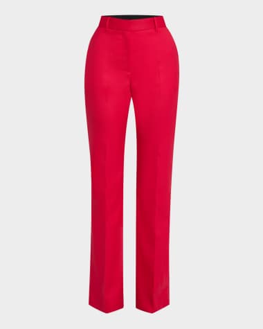 ARGENT Straight-Leg Seasonless Wool Trousers