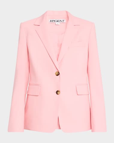 ARGENT Copain Single-Breasted Seasonless Wool Blazer