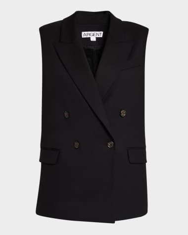 ARGENT Bowery Double-Breasted Seasonless Wool Vest