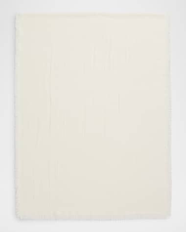 Max Mara Umes Monogram-Print Wool Scarf