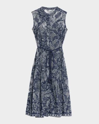 Kobi Halperin Brien Sleeveless Floral Lace Midi Dress
