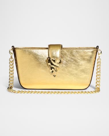 Alexis Bittar The Crumple Metallic Leather Crossbody Bag