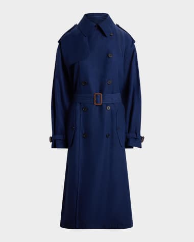 Polo Ralph Lauren Silk-Blend Trench Coat