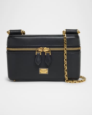 Dolce&Gabbana Sicily Calfskin Vanity Crossbody Bag