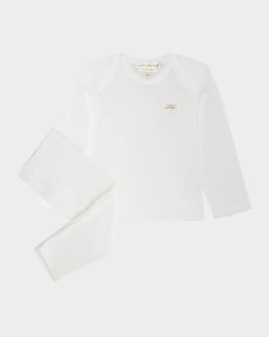 Marie Chantal Kid's Embroidered Two-Piece Set, Size Newborn-18M