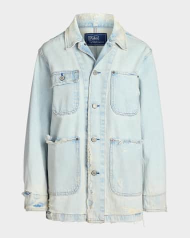 Polo Ralph Lauren Distressed Denim Utility Jacket